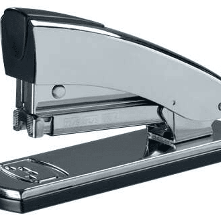 Petrus 2001C Grapadora Metalica Retro - Hasta 30 Hojas - Grapado Cerrado, Abierto y Clavado - Color Cromado 1