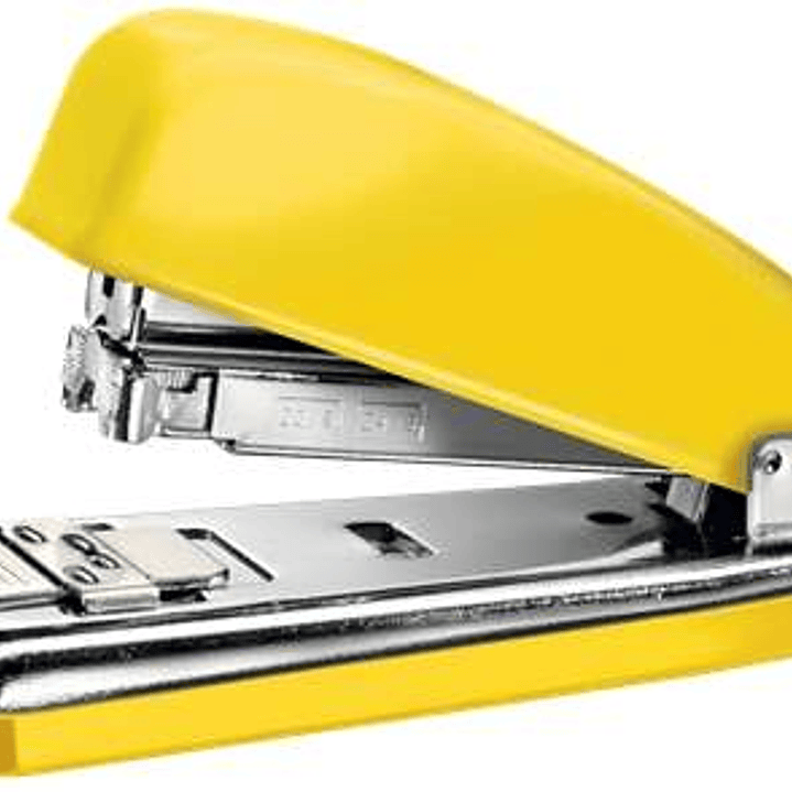 Petrus 226 WOW Grapadora Metalica + Caja de 200 Grapas - Hasta 30 Hojas - Grapado Cerrado, Abierto y Clavado - Color Amarillo 1