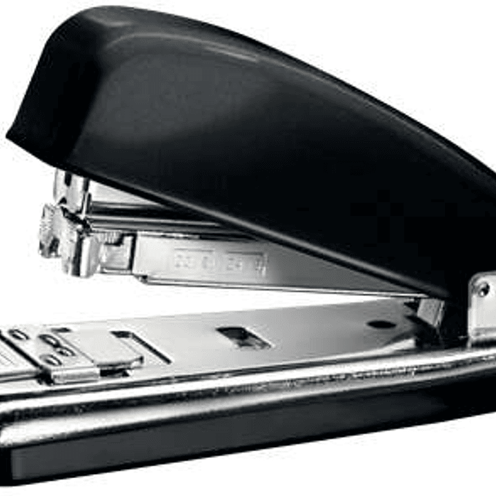 Petrus 226 WOW Grapadora Metalica + Caja de 200 Grapas - Hasta 30 Hojas - Grapado Cerrado, Abierto y Clavado - Color Negro 1