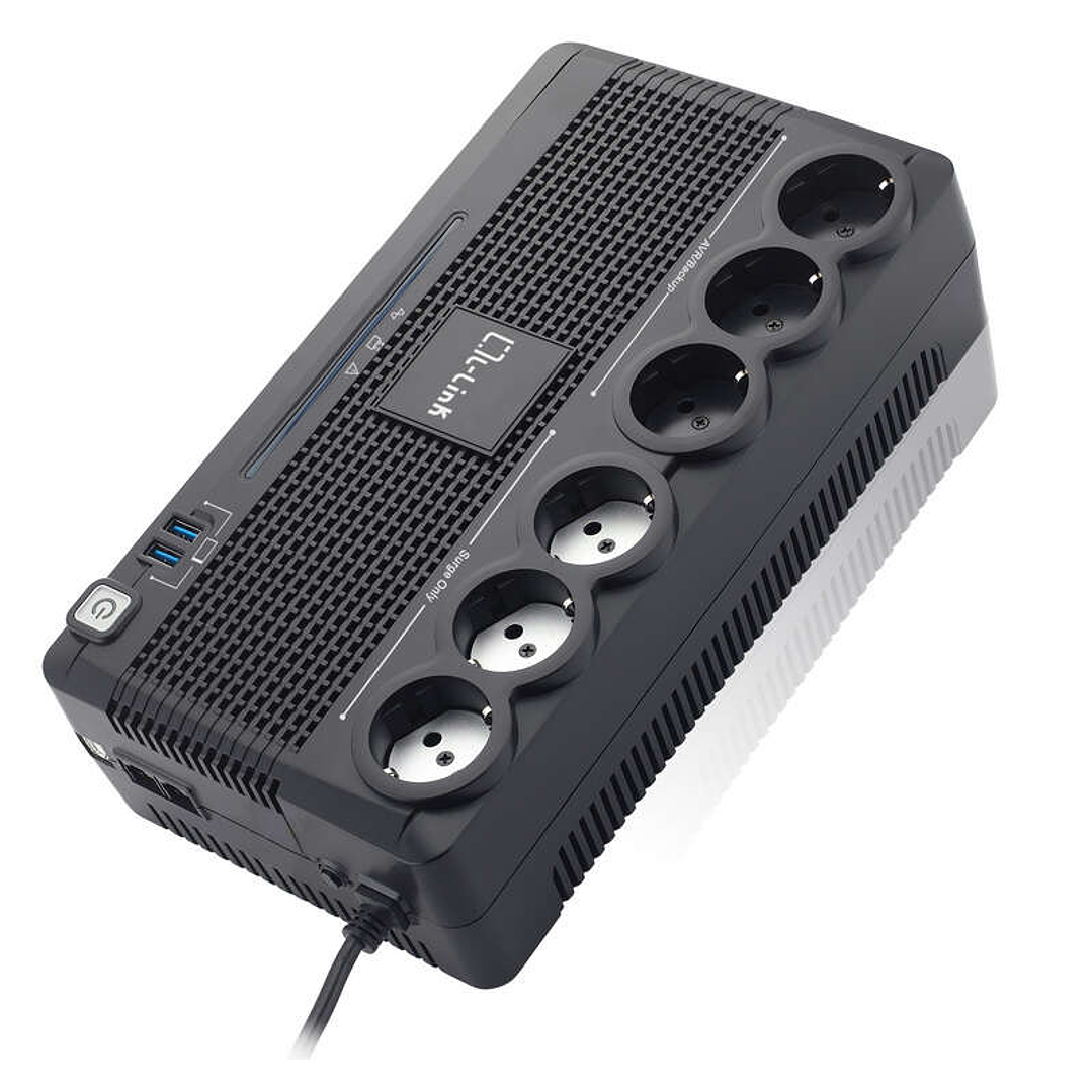 L-Link LL-700-G6 SAI 700VA con 6 Shuckos 1