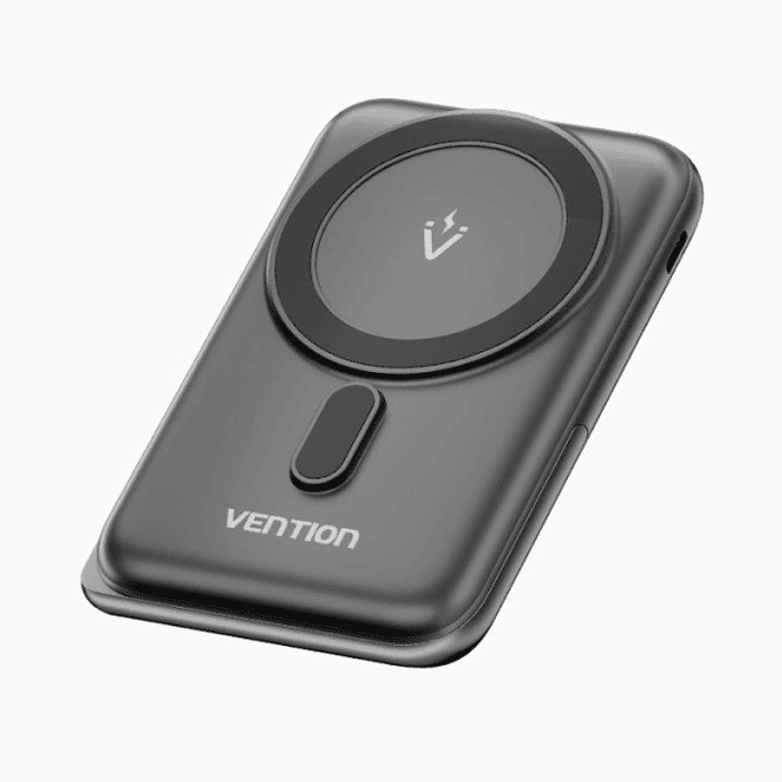 Vention PowerBank 1000mAh Magnetico Inalambrico - USB-C - Carga Rapida 20W - Color Negro 1