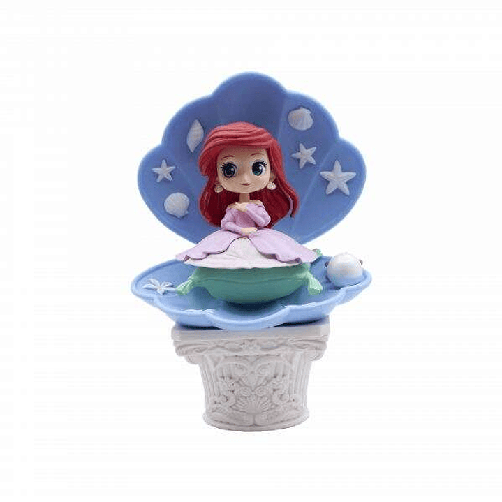 Banpresto Disney Characters Q Posket La Sirenita Ariel Ver.A Pink Dress Style - Figura de Coleccion - Altura 12cm aprox. - Fabricada en PVC y ABS 1