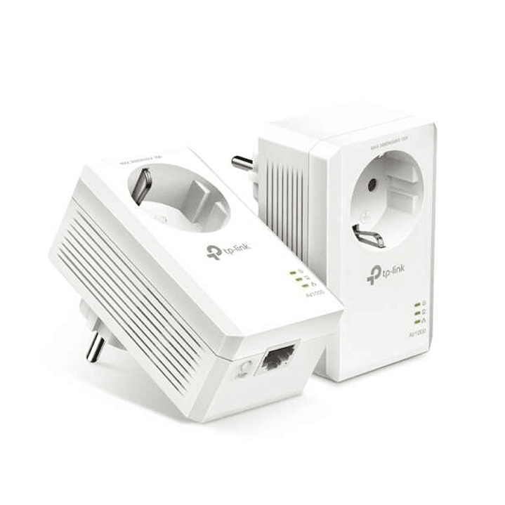 TP-Link Kit de Inicio AV1000 Gigabit Powerline con Enchufe Incorporado 1