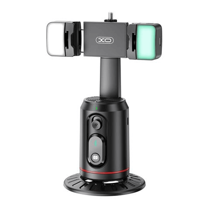 XO SS16LED Soporte Sobremesa para Smartphone - Seguimiento y Reconocimiento Facial - Motorizado 360º - Iluminacion LED - Control por Gestos - Bluetoot 1