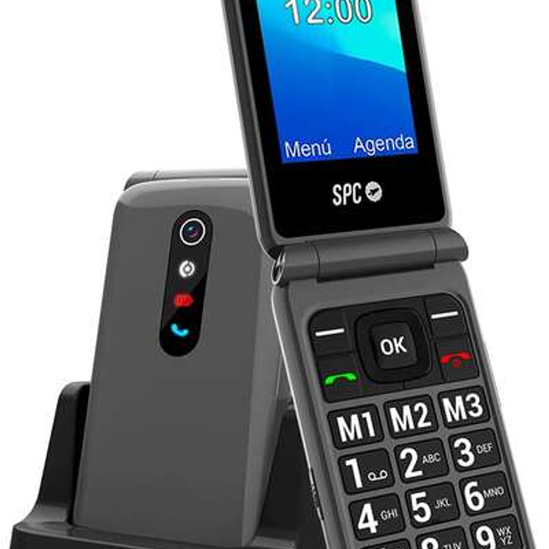 SPC Stella 2 Telefono Movil Boton SOS - de Tapa para Personas Mayores - Boton de Emergencias - Botones y Teclas Grandes - Ayuda Inteligente en Remoto  1