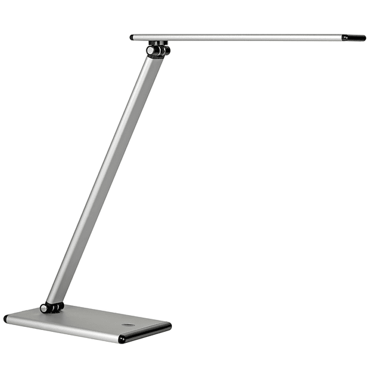 Unilux Lampara de Escritorio LED Terra - Iluminacion LED de Bajo Consumo - Diseño Moderno y Elegante - Brazo Flexible para Ajustar la Luz - Color Gris 1