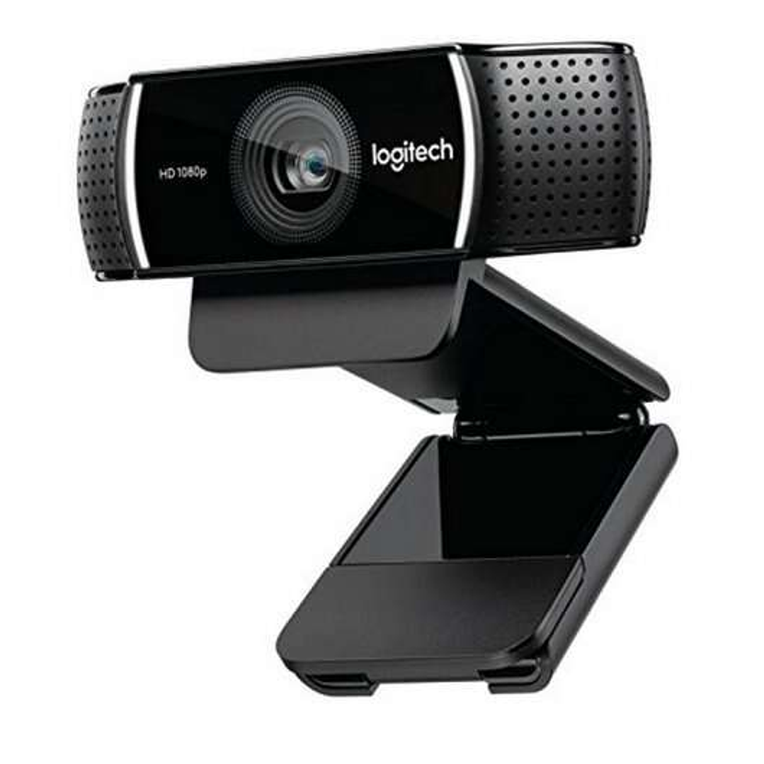 Logitech C922 Pro Stream Webcam Full HD 1080p USB - Microfonos Integrados - Tripode de Mesa - Cable de 1.50m - Color Negro 1