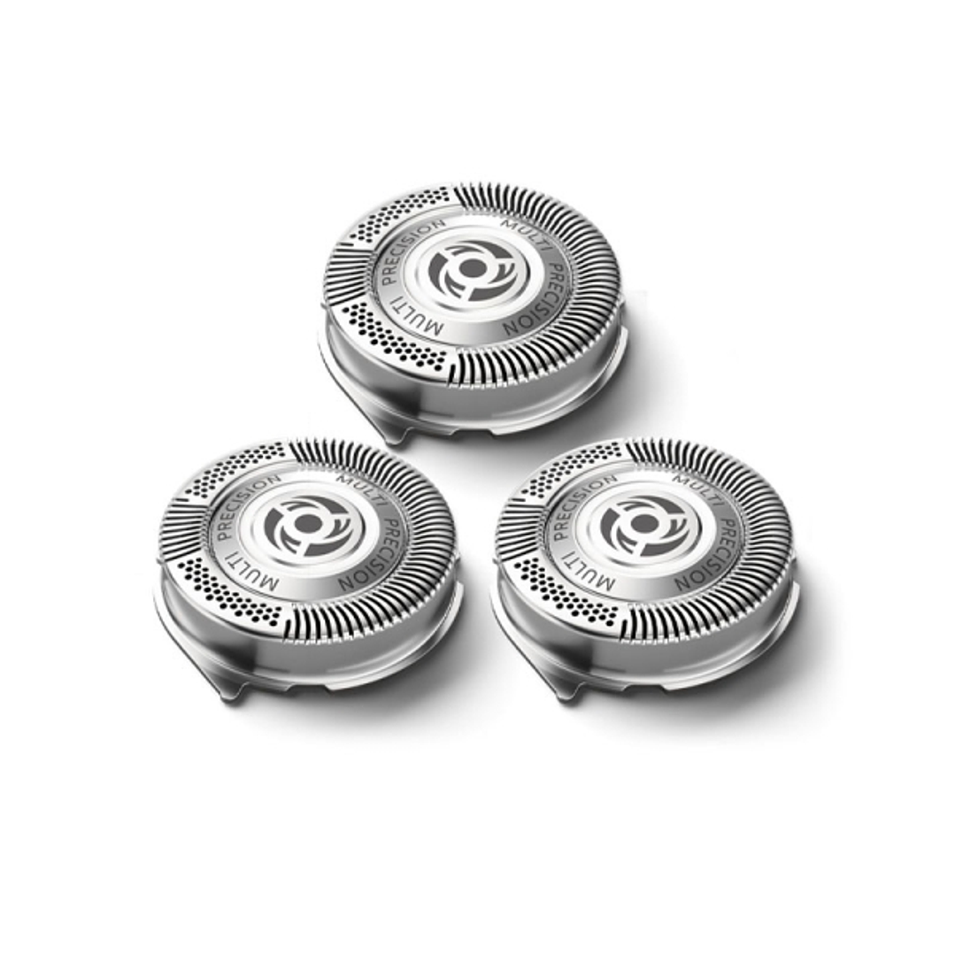 Philips Pack de 3 Cabezales de Recambio para Afeitadoras Serie 5000 - Cuchillas Autoafilables - Seguimiento de Contornos - Color Acero 1