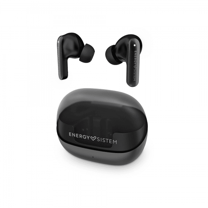Energy Sistem Auriculares ANC -30dB - Quad Mic - Bluetooth 5.4 - 25h Autonomia - IPX4 - Plastico Reciclado - Color Negro 1