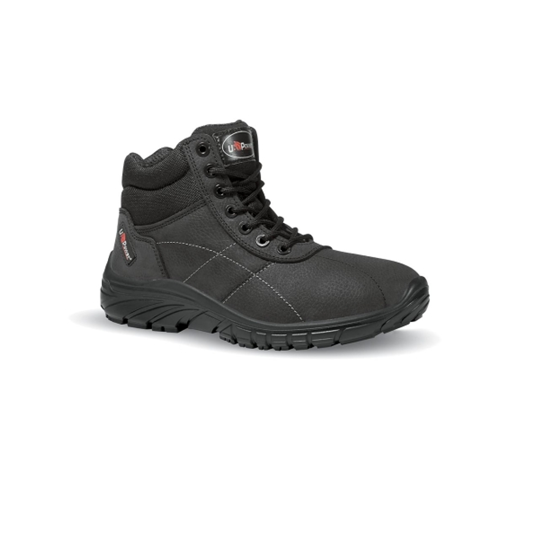Upower Sting Grip Calzado de Seguridad Botines - Talla 41 - Piel Nubuck Hidrofugo, Antiestatico, Resistente a Hidrocarburos y Aceites, Suela Antidesli 1