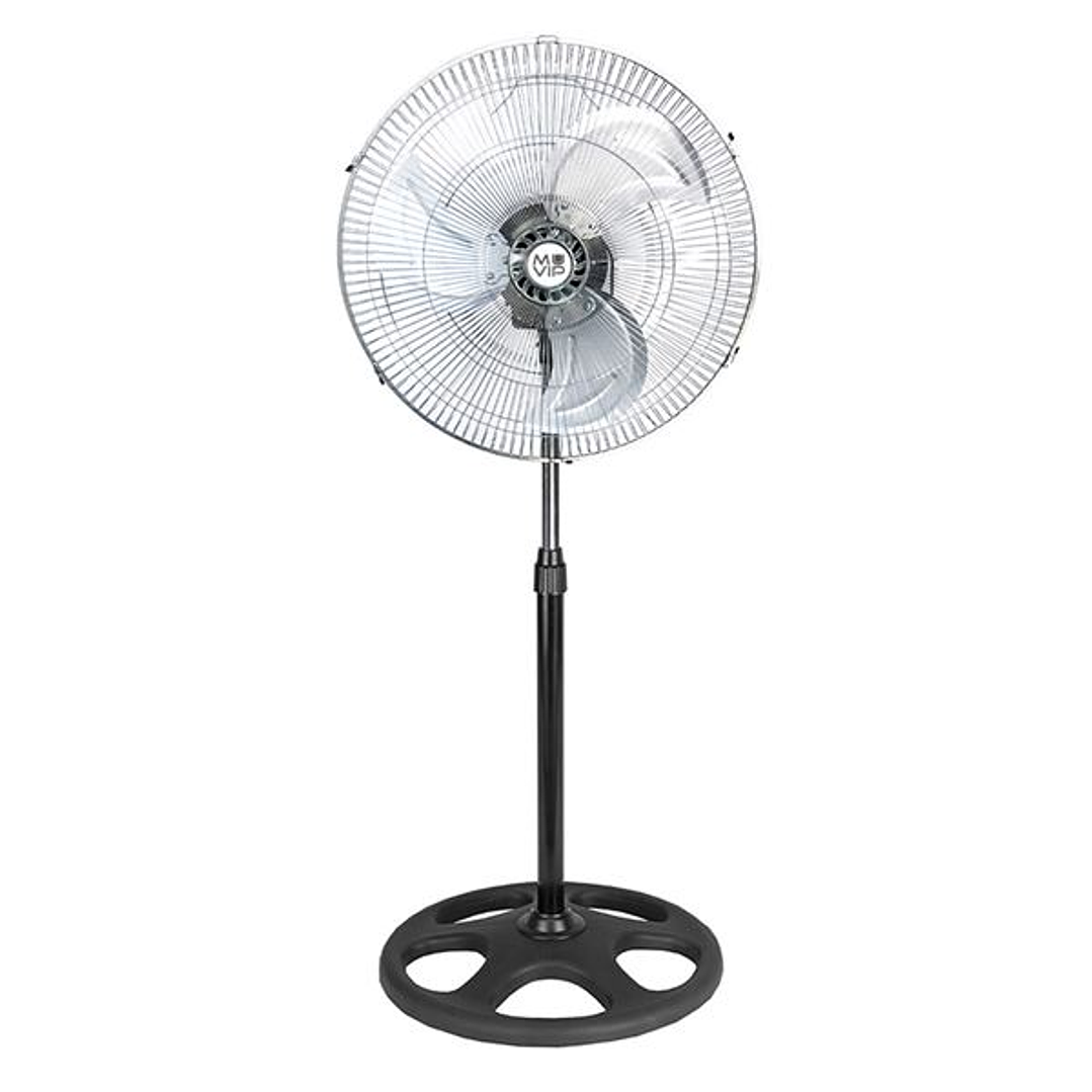 Muvip Ventilador Industrial de Pie - 75W - 45cm - 3 Velocidades - Color Plata/Negro 1