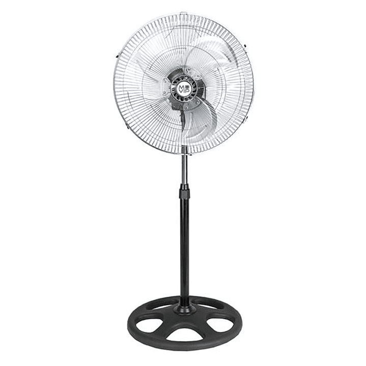 Muvip Ventilador Industrial de Pie - 75W - 45cm - 3 Velocidades - Color Plata/Negro 1