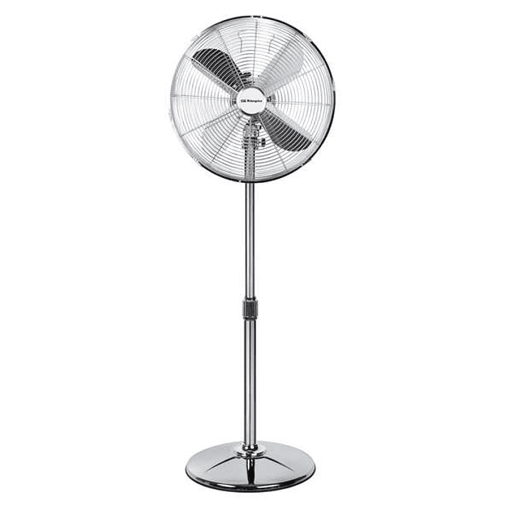 Orbegozo SF 3345 Ventilador de Pie Clasico - Potente y Economico - 3 Velocidades de Ventilacion - Altura Regulable - Diseño Cromado 1