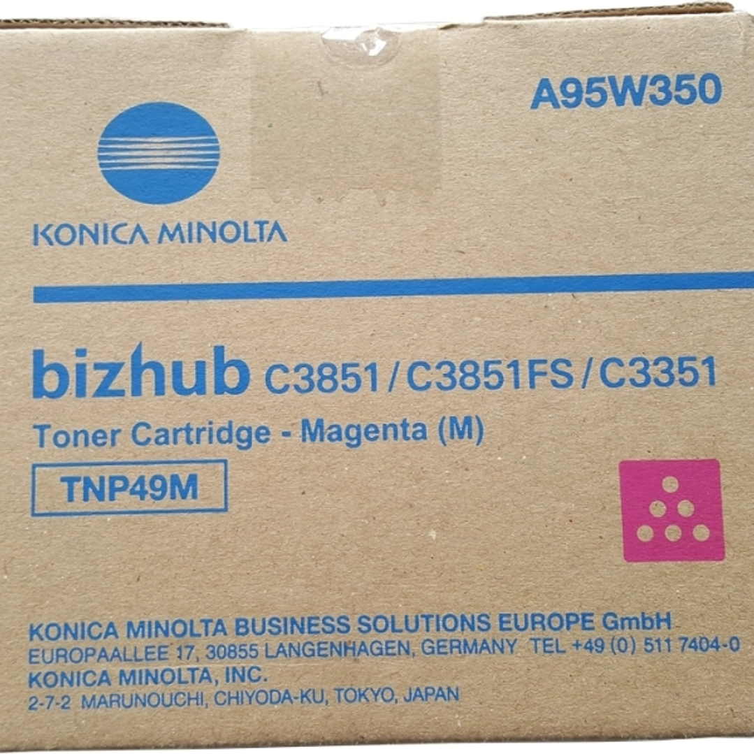 Konica Minolta TNP49 Magenta Cartucho de Toner Original - TNP49M/A95W350 1