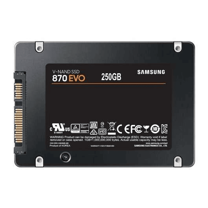 Samsung 870 EVO Disco Duro Solido SSD 250GB 2.5