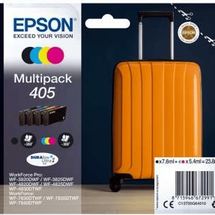 Epson 405 Pack de 4 Cartuchos de Tinta Originales - C13T05G64010 1