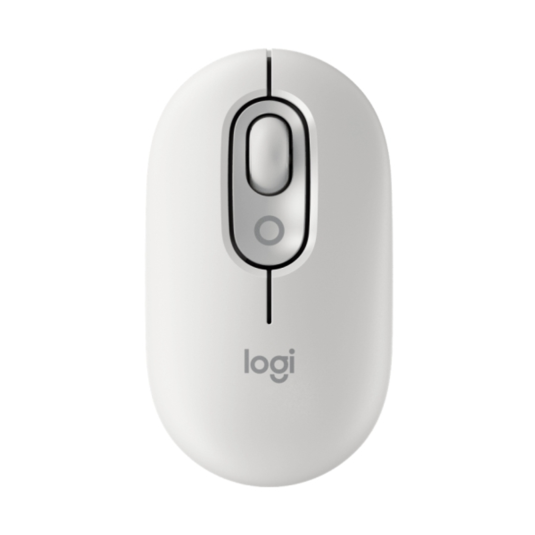 Logitech POP Mouse Raton Inalambrico 1000dpi - 4 botones - Multidispositivo - Color Blanco Crudo 1