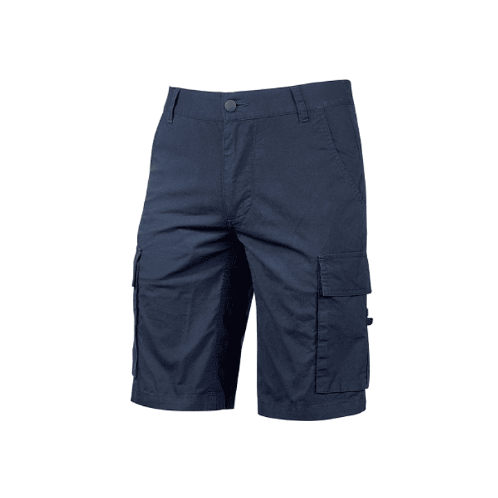Upower Summer Bermuda Cargo Algodon Elastico - Talla XL - Ajuste Slim-Fit, Bolsillos Multifuncionales, Triple Costura, Boton Antiarañazos, Proteccion  1