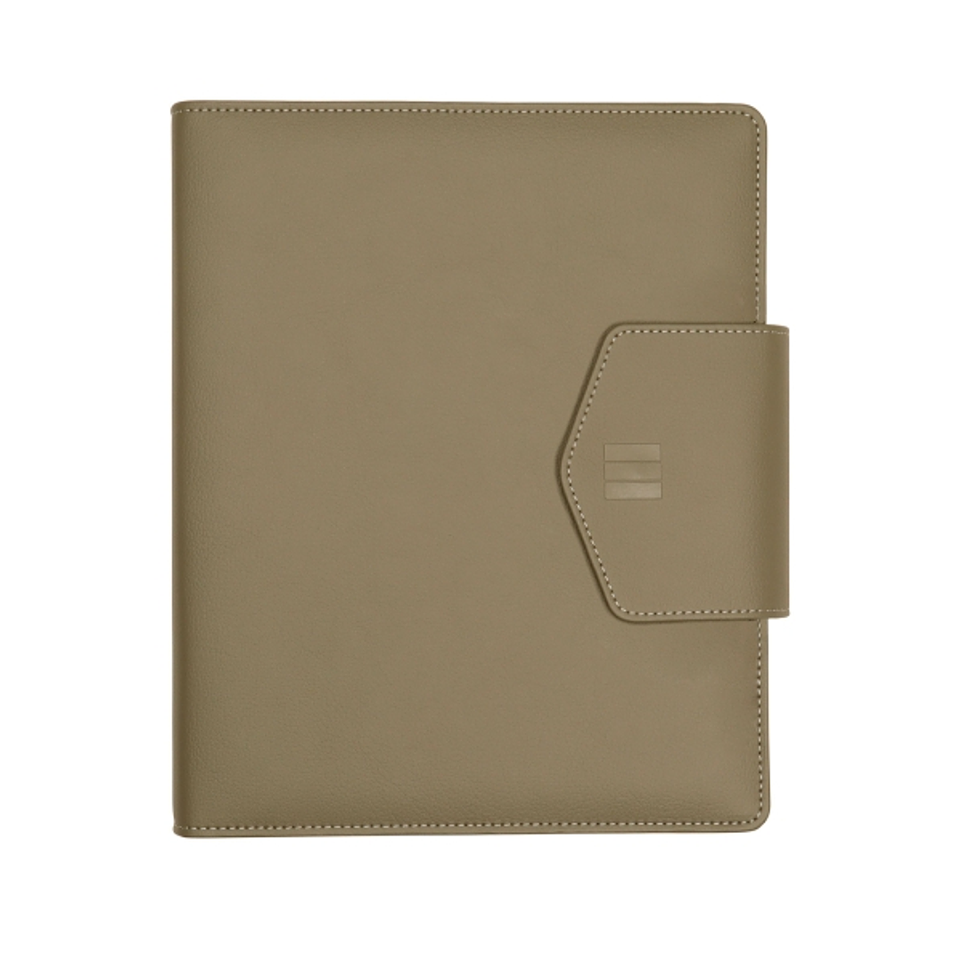 Finocam Open Nopal Agenda Organizador - Anual 2026 - Formato 1000 - 215x40x250mm - Semana Vista en Vertical - Color Verde Oliva 1