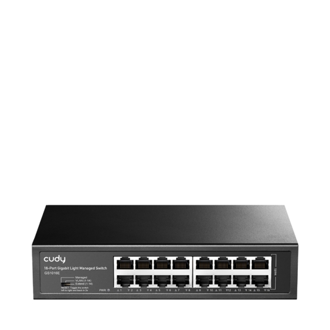 Cudy Switch Gigabit de 16 Puertos - Facil Administracion - Carcasa de Metal para Montaje en Rack - Plug and Play - Kit de Montaje en Rack Incluido - C 1