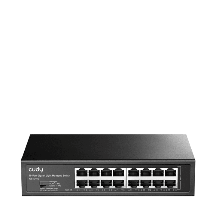 Cudy Switch Gigabit de 16 Puertos - Facil Administracion - Carcasa de Metal para Montaje en Rack - Plug and Play - Kit de Montaje en Rack Incluido - C 1