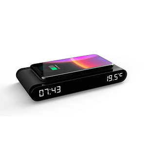 Thomson CT550I Despertador 15W - Cargador Induccion - USB Y Temperatura - Color Negro