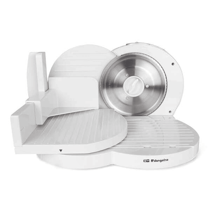 Orbegozo MS 4200 Cortadora Blanca - Potente y Eficiente - con Cuchilla de Acero Inoxidable y Ajuste de Grosor de Corte Ideal para Sorprender en la Coc 1