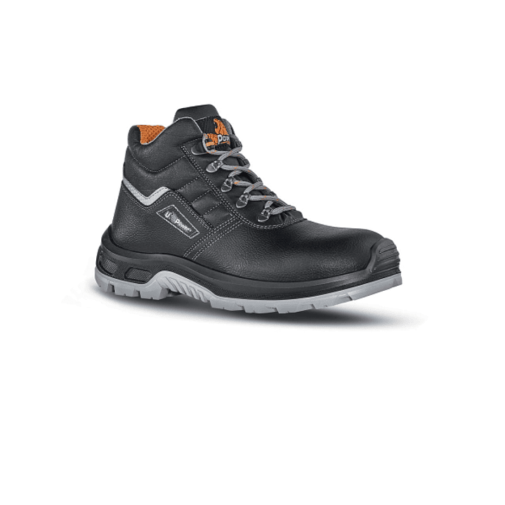 Upower Innovation RS L Botines de Seguridad - Talla 44 - Empeine Piel Hidrofugo, Puntal Composite, Antiperforacion, Suela Antideslizante, Proteccion S 1