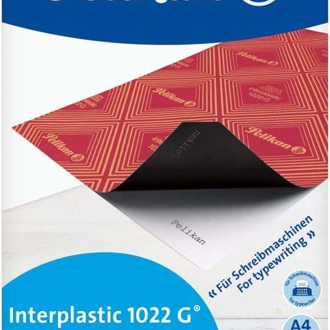 Pelikan Paquete de 100 Papel Carbon Interplastic 1022G - 100 Folios - Alta Calidad - Facil de Usar - Ideal para Copias Precisas - Color Negro 1