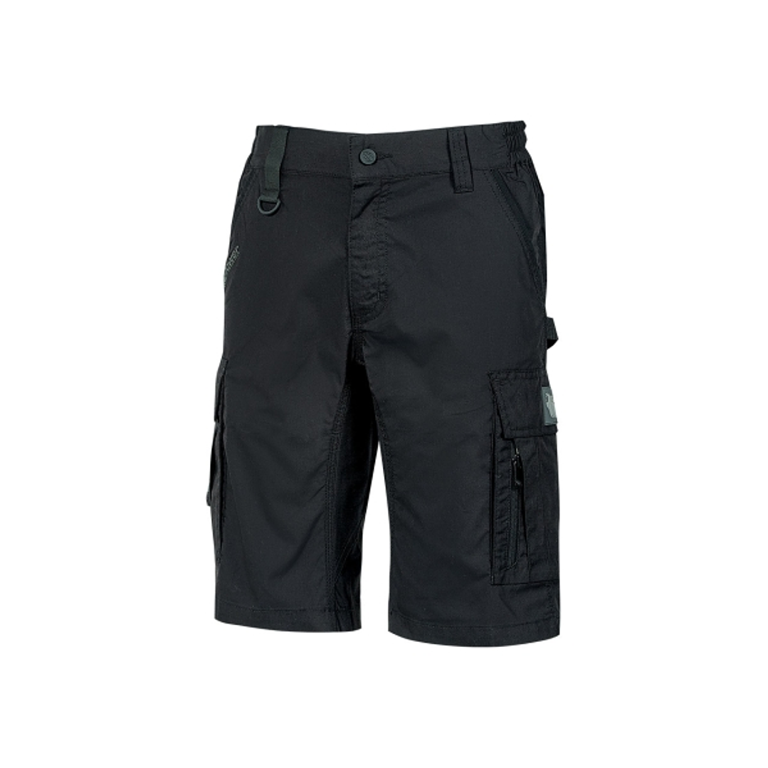 Upower Solaris Bermudas Cargo Funcionales - Talla XS - Tejido Ripstop Elastico, Multibolsillos, Detalles Reflectantes, Proteccion Lumbar, Cierre Antir 1