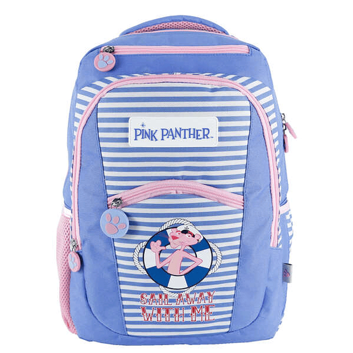 Dohe Mochila Grande Pink Panther - Fabricada en Poliester - Compartimento Acolchado para Portatil - Bolsillos Frontales y Laterales - Tirantes Reforza 1