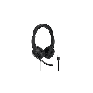 Kensington H1000 Auriculares con Microfono USB-C - Diadema Ajustable - Almohadillas Acolchadas - Controles en Cable - Cable Trenzado de 1.80m - Color 