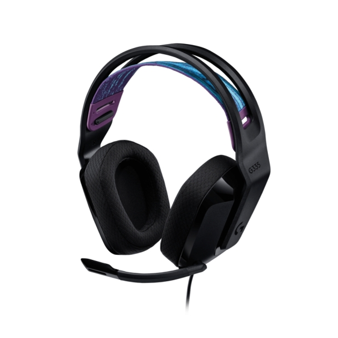 Logitech G335 Auriculares Gaming con Microfono - Adaptador USB-C - Multiplataforma - Altavoces Dinamicos - Jack 3.5mm - Color Negro 1