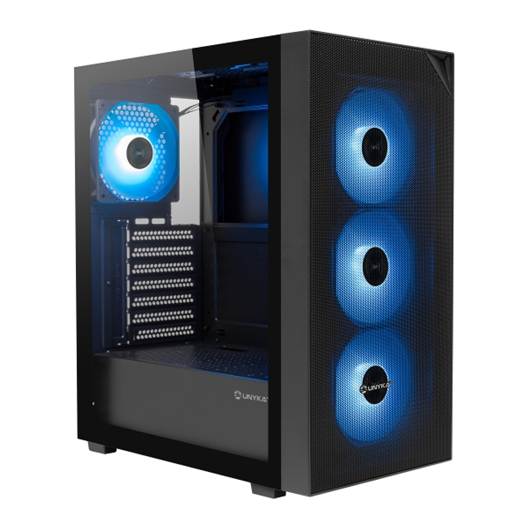 Unykach Revelat Mesh Compact Edition Caja ATX, Micro ATX, ITX - Lateral de Vidrio Templado - 3.5