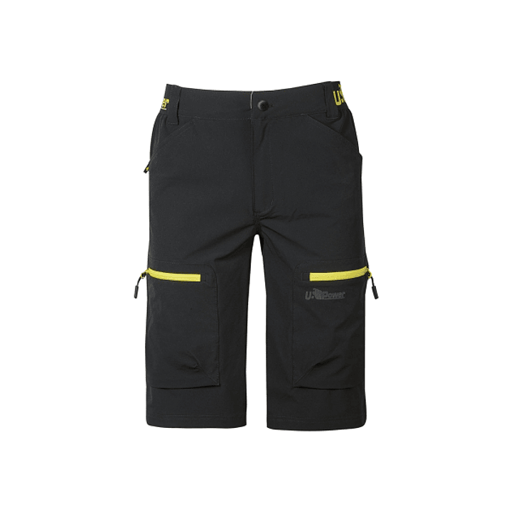 Upower Ares Bermudas de Trabajo con Corte Jogging - Talla 5XL - Tejido U-4 Way Stretch, Multibolsillos con Cremallera y Velcro, Proteccion Lumbar, Cin 1