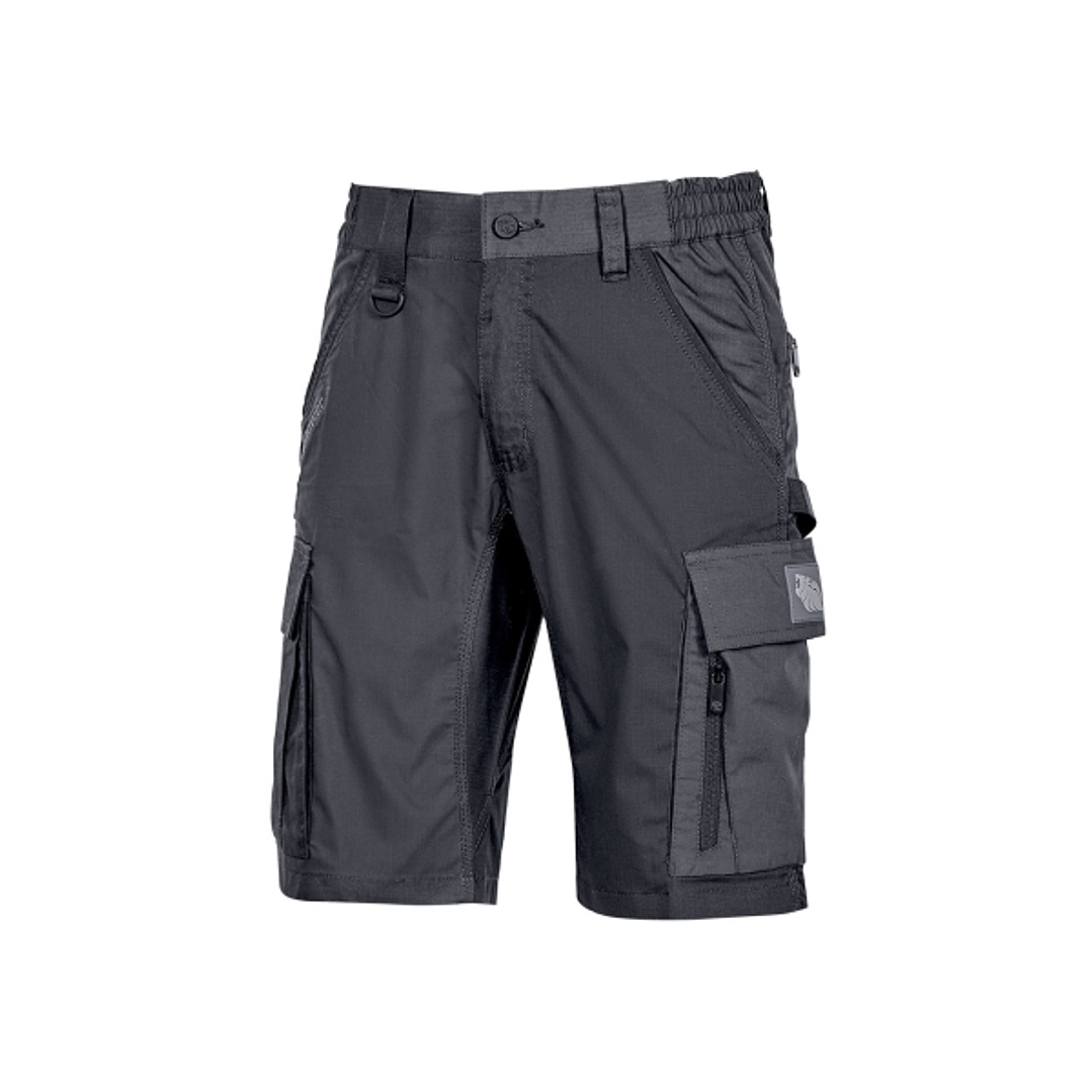 Upower Solaris Bermudas Cargo Funcionales - Talla 3XL - Tejido Ripstop Elastico, Multibolsillos, Detalles Reflectantes, Proteccion Lumbar, Cierre Anti 1