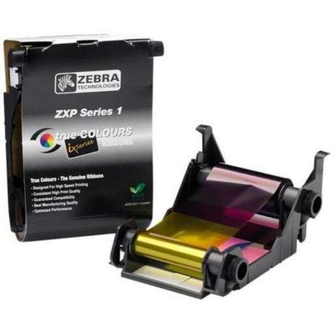 Zebra ZXP Series 1 Cinta Original True Colors YMCKO - 800011-140 1