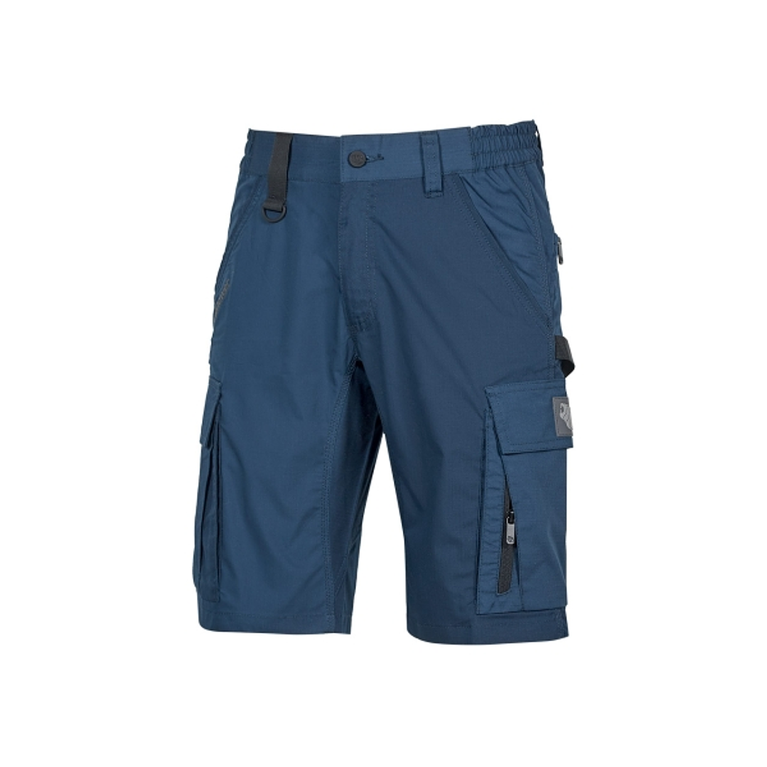 Upower Solaris Bermudas Cargo Funcionales - Talla S - Tejido Ripstop Elastico, Multibolsillos, Detalles Reflectantes, Proteccion Lumbar, Cierre Antira 1
