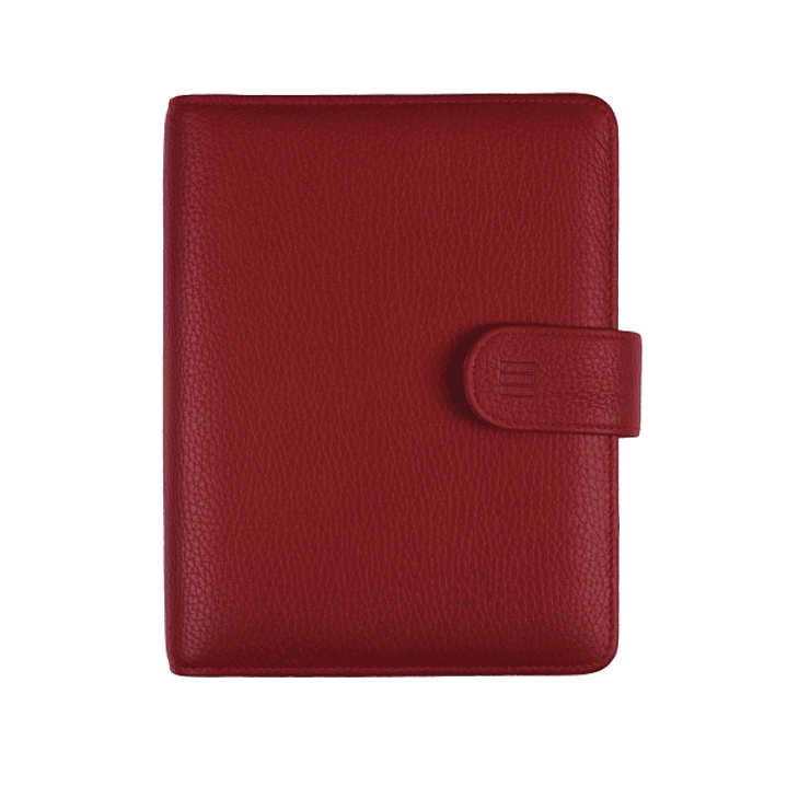 Finocam Open Piel Andrea Agenda Organizador - Formato 500 - 165x40x210mm - Semana Vista en Vertical - Color Burdeos 1