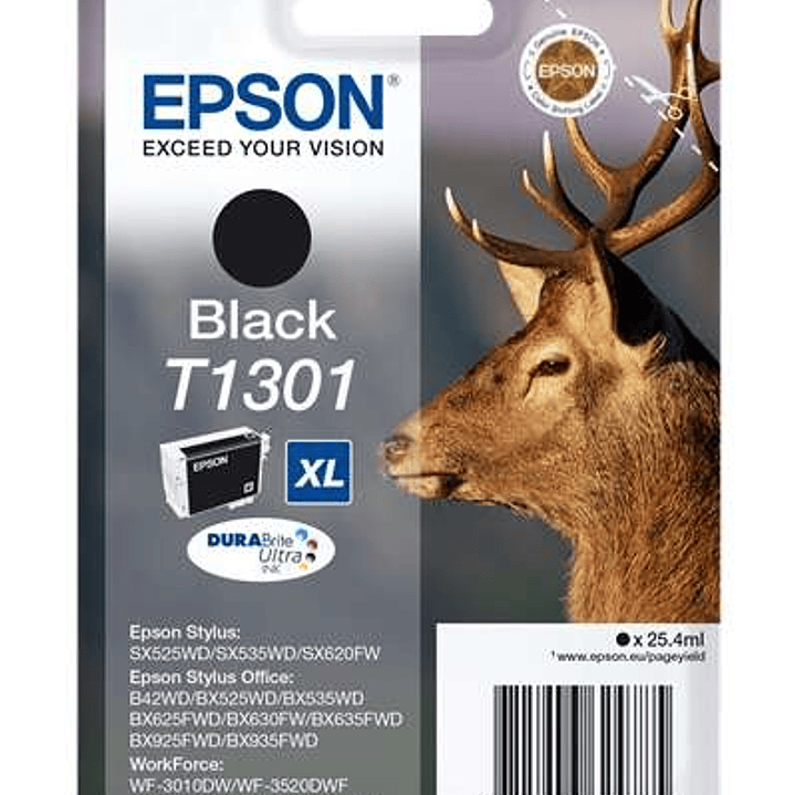 Epson T1301 Negro Cartucho de Tinta Original - C13T13014012 1