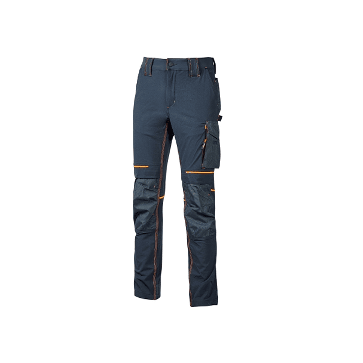 Upower Atom Pantalon de Trabajo con Tejido 4 Vias Stretch - Talla 3XL - Repelente al Agua, Transpirable, Bolsillos Multifuncionales, Proteccion de Rod 1