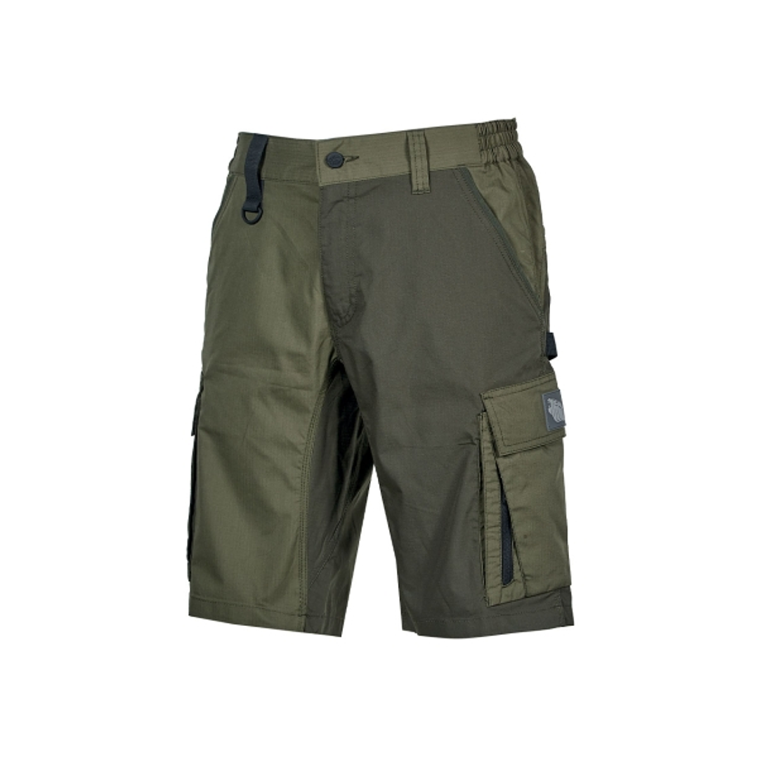 Upower Solaris Bermudas Cargo Funcionales - Talla M - Tejido Ripstop Elastico, Multibolsillos, Detalles Reflectantes, Proteccion Lumbar, Ajuste Seguro 1