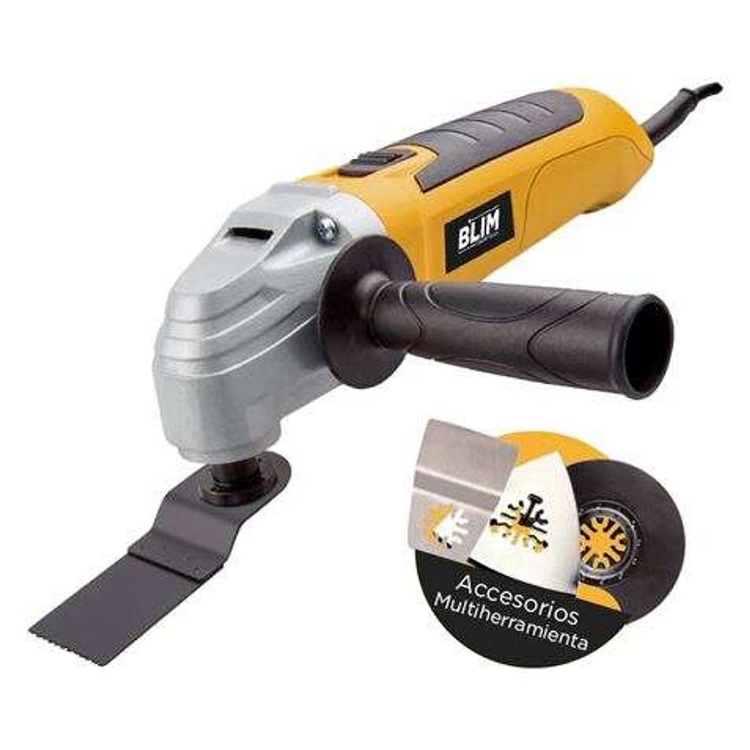 Blim Multiherramienta Versatil - Potencia 400W - Velocidad Variable 15000-22000Rpm - Angulo de Oscilacion 3 Grados - Color Negro 1