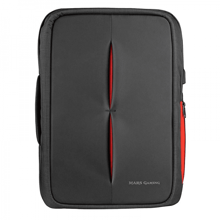 Mars Gaming MB2 Mochila Maletin - Impermeable - Antirrobo con candado TSA - Puerto USB externo - Capacidad para portatil 17.3