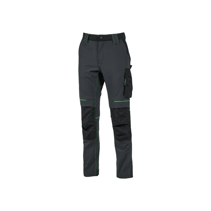 Upower Atom Pantalon de Tejido Stretch - Talla XS - Repelente al Agua, Transpirable, Secado Rapido, Bolsillos Multifuncionales, Proteccion Lumbar, Rod 1