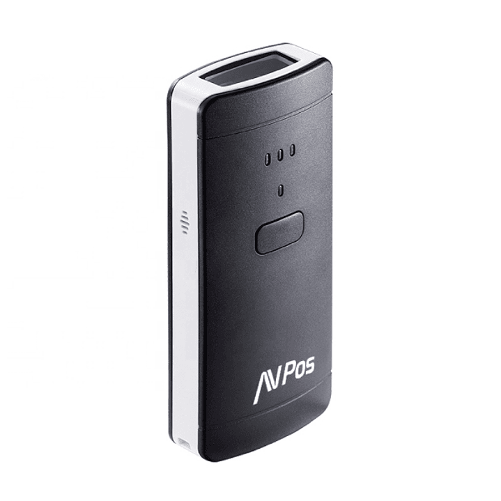 AVPos BP200 Lector de Codigos Portatil - 1600Mah - Codigos 1D, 2D y QR - USB, Bluetooth - Color Negro 1