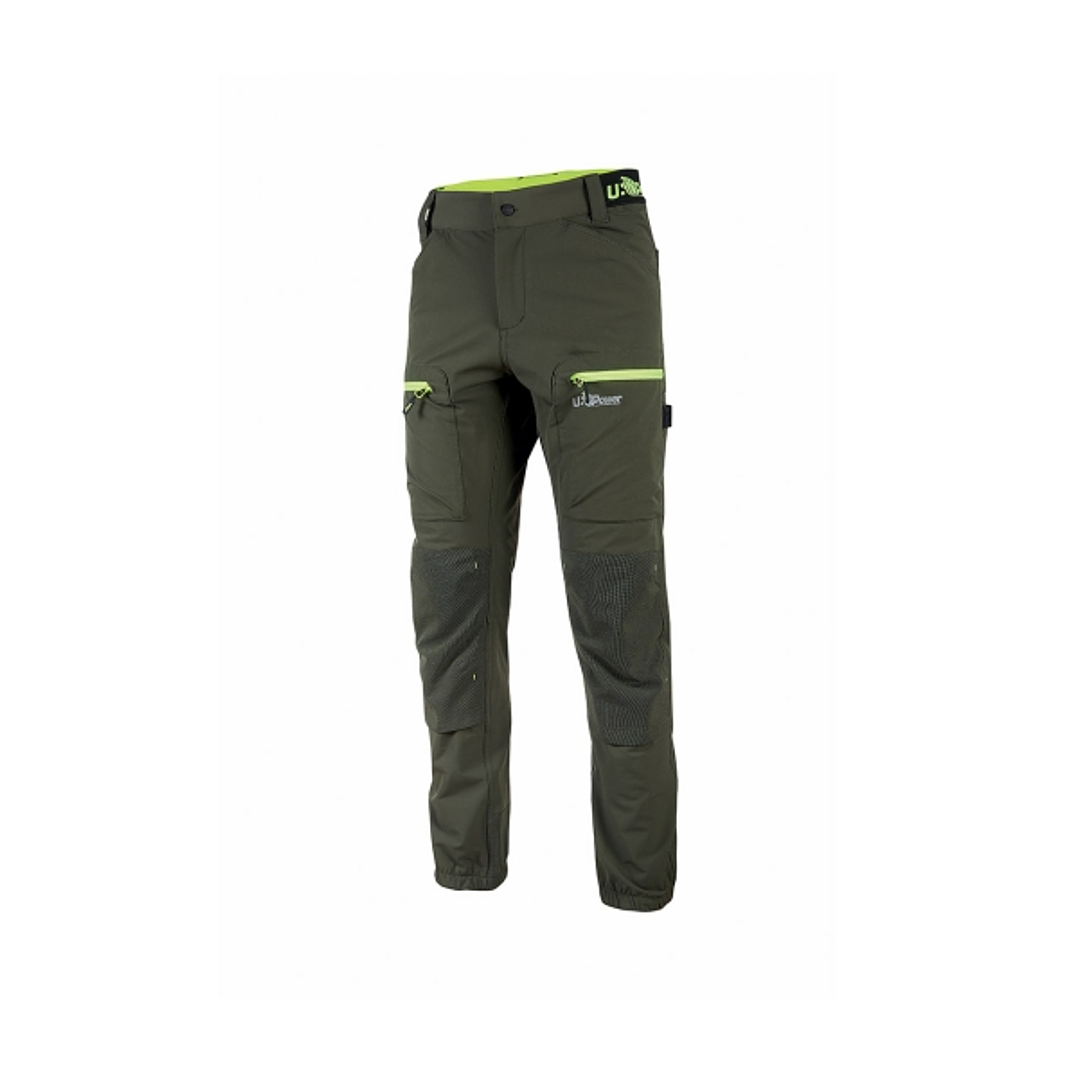 Upower Harmony Pantalones de Trabajo de Verano - Talla XS - Corte Jogging, Impermeables, Secado Rapido, Multiples Bolsillos, Detalles Reflectantes - C 1