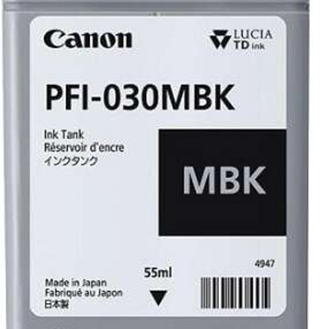 Canon PFI030 Negro Mate Cartucho de Tinta Original - 3488C001 1