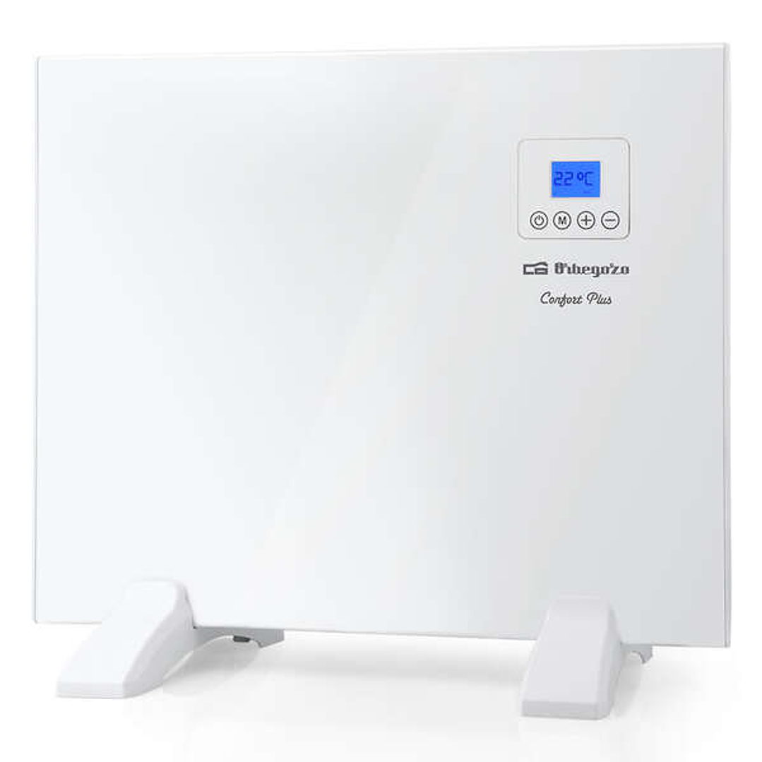 Orbegozo REH 500 a Panel Radiante - Diseño Slim en Blanco - Mando a Distancia - Programacion Diaria y Semanal - Proteccion contra Sobrecalentamiento - 1