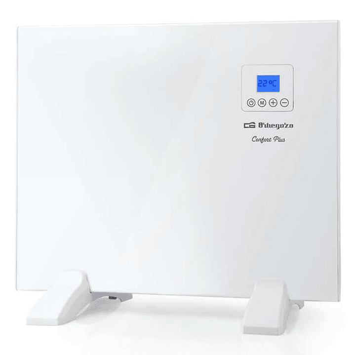 Orbegozo REH 500 a Panel Radiante - Diseño Slim en Blanco - Mando a Distancia - Programacion Diaria y Semanal - Proteccion contra Sobrecalentamiento - 1